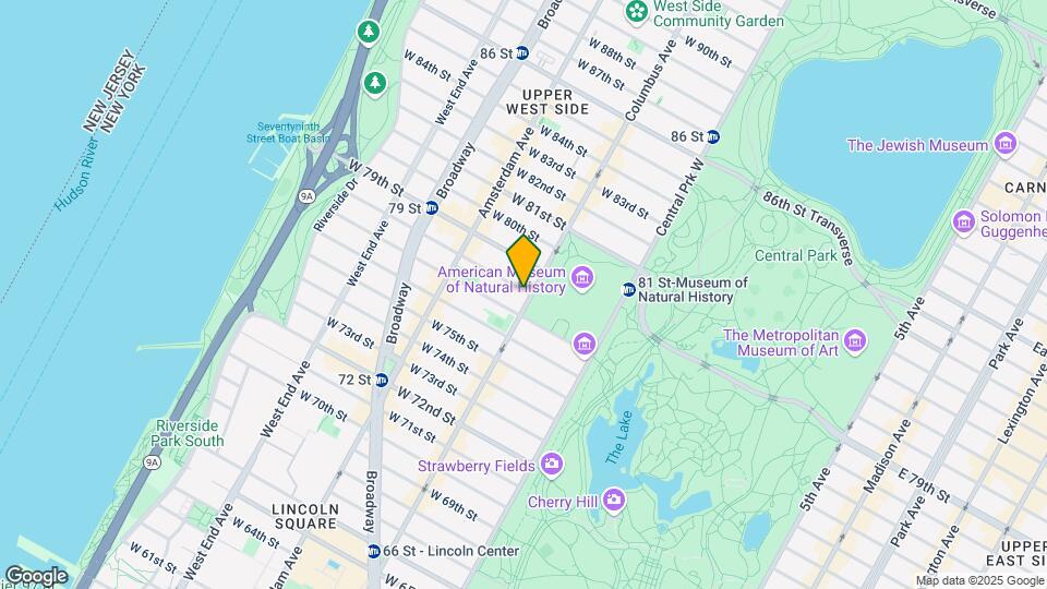 100 W 78th St Map and Location Details
