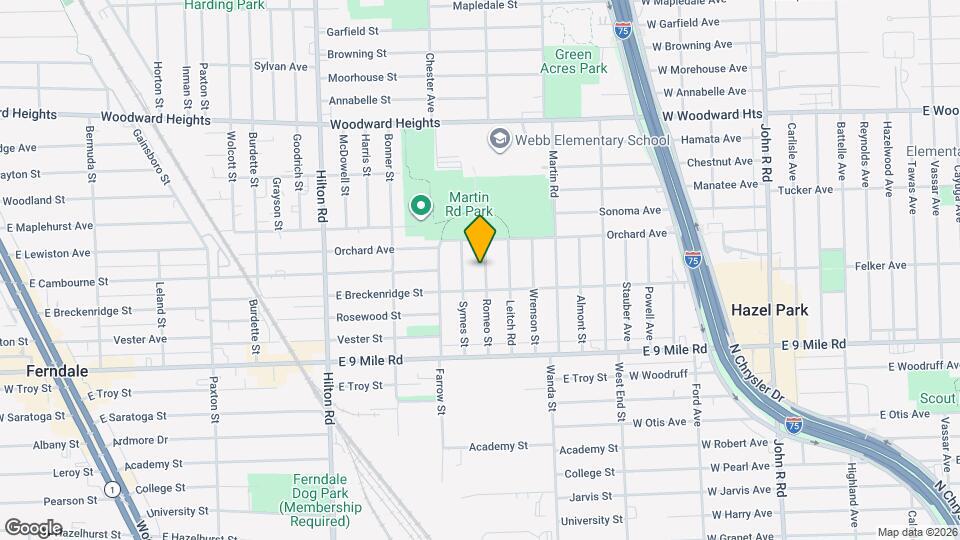 2047 Romeo St Map and Location Details