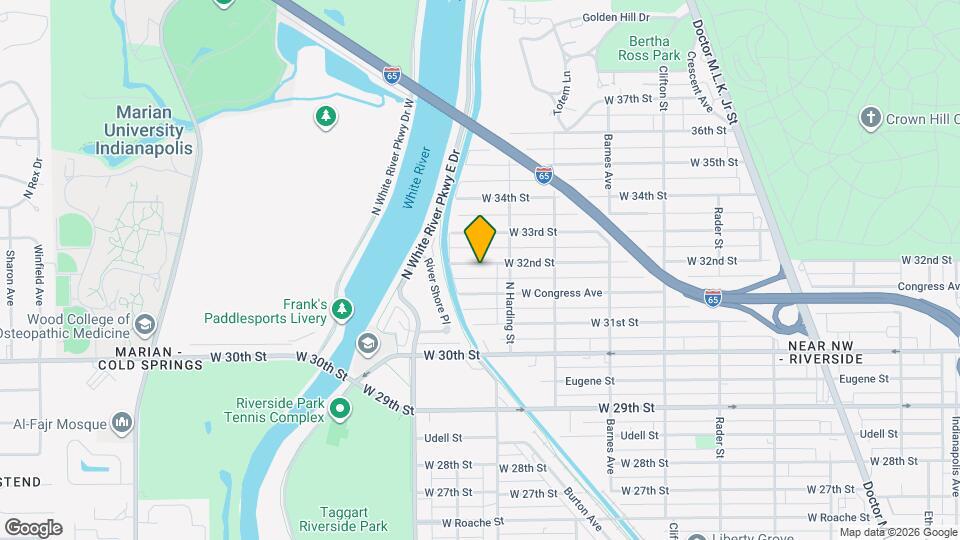 1435 W 32nd St Map and Location Details