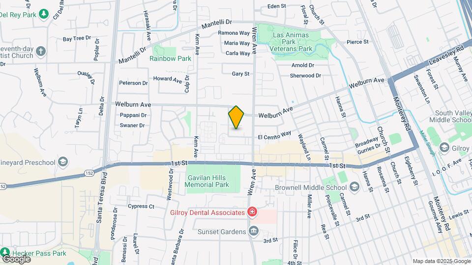 861 El Cerrito Way Map and Location Details
