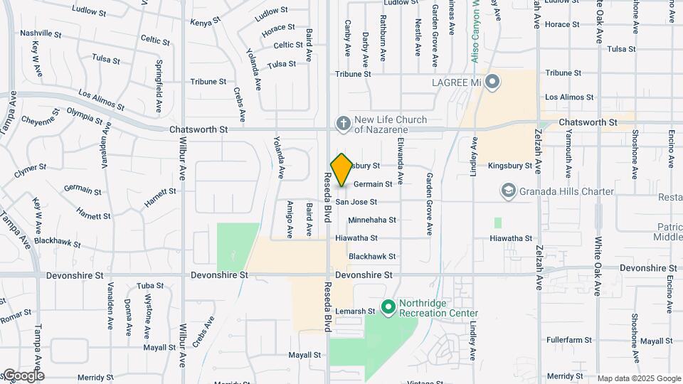 10511 Canby Ave Map and Location Details