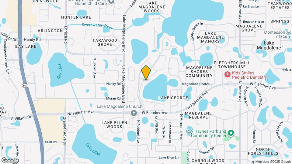Park at Lake Magdalene Apartments and Townhomes Map and Location Details