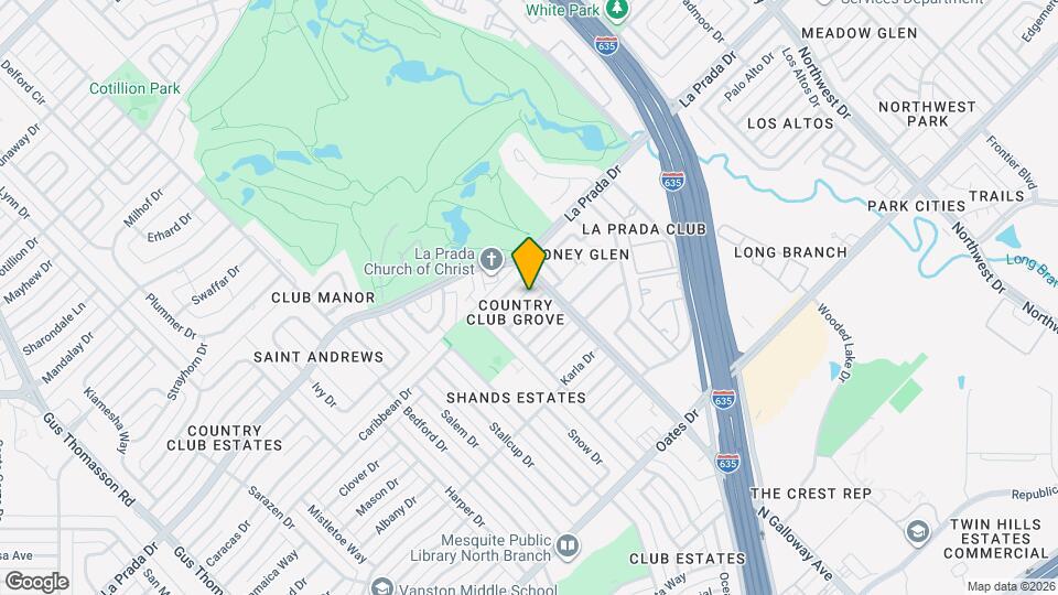 2609 Brook Hollow Ln Map and Location Details