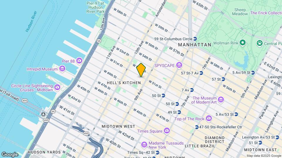 408-410 W 51st St Map and Location Details
