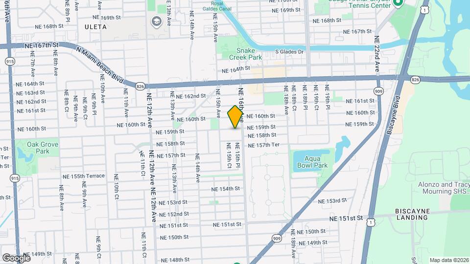 1570 NE 159th St Map and Location Details