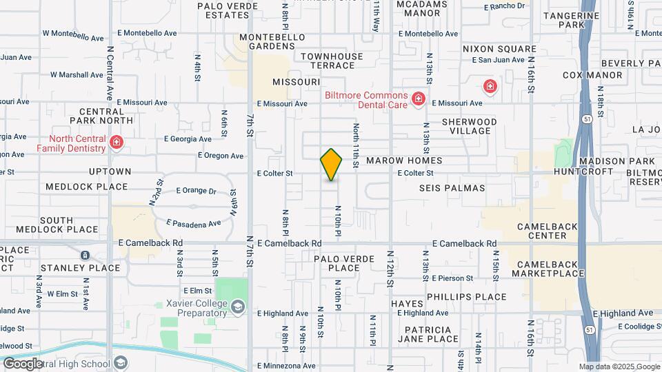 1014 E Orange Dr Map and Location Details