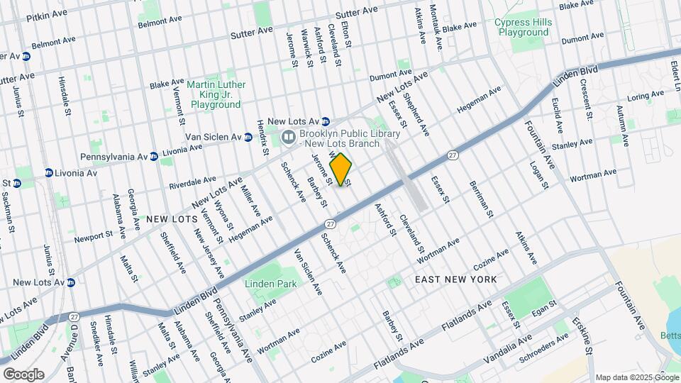 713 Jerome St-Unit -2F Map and Location Details