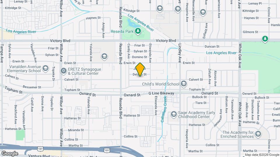 18343 Calvert St Map and Location Details