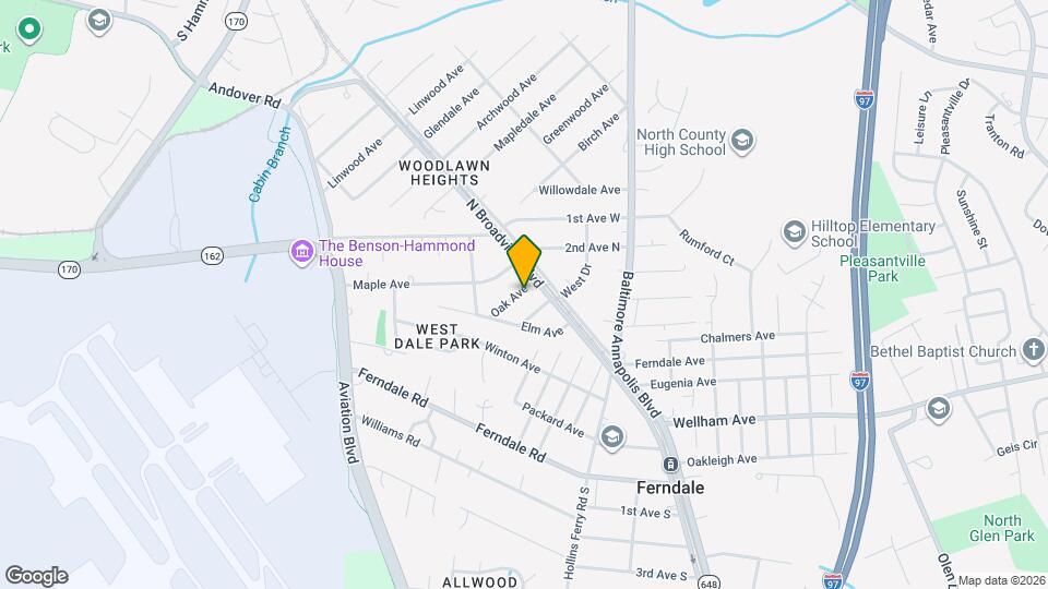101 Oak Ave Mapa y Detalles de la Ubicación
