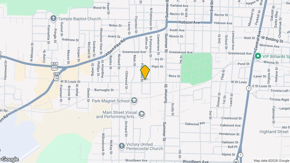 1208 W St Louis St Mapa y Detalles de la Ubicación