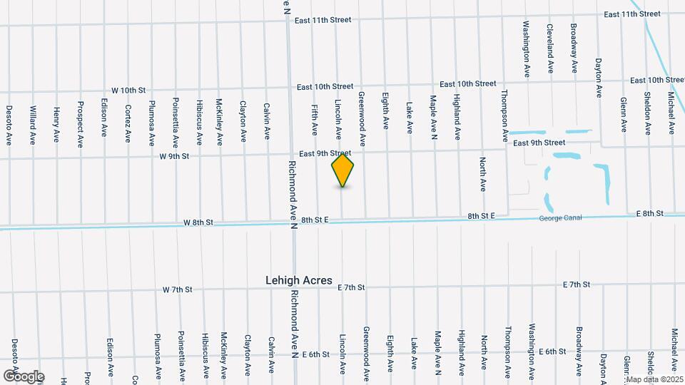 808 Lincoln Ave Map and Location Details