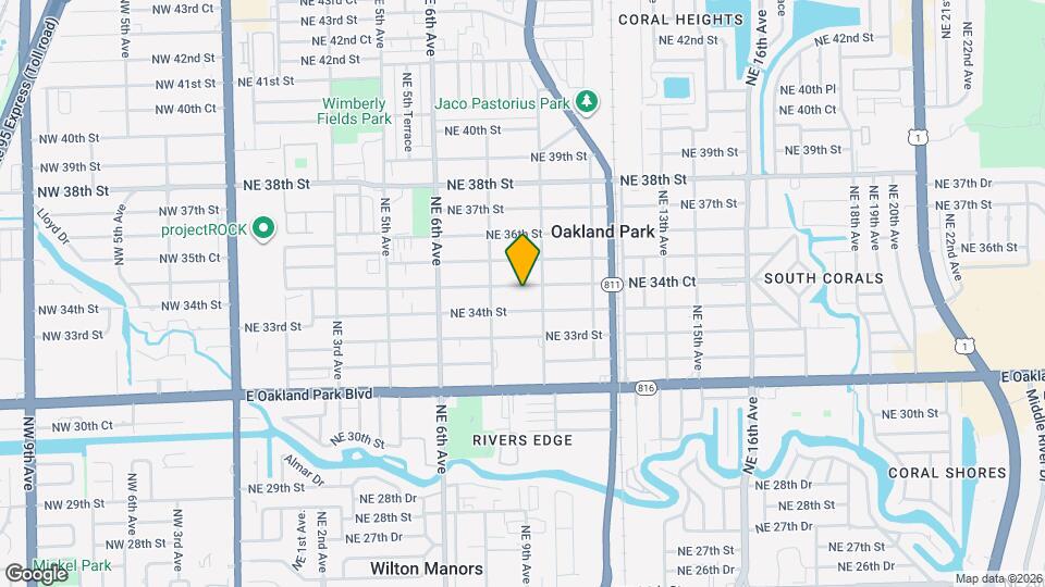 920 NE 34th Ct Map and Location Details