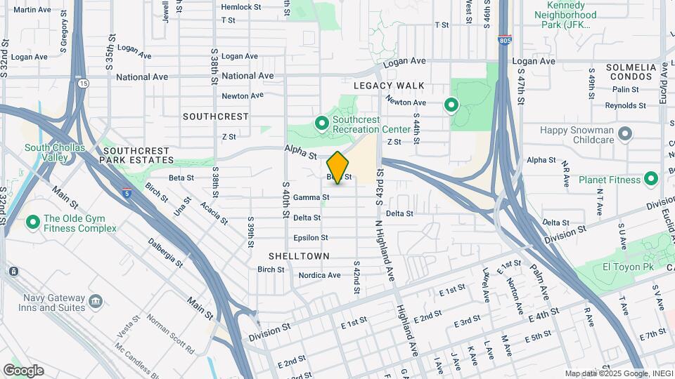 4144-4150 Gamma St Map and Location Details
