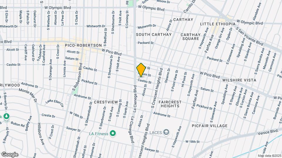 6123 Cashio St Map and Location Details