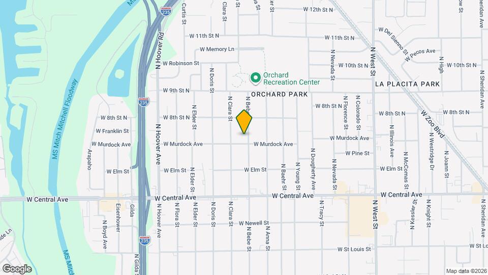 805 N Bebe St Map and Location Details