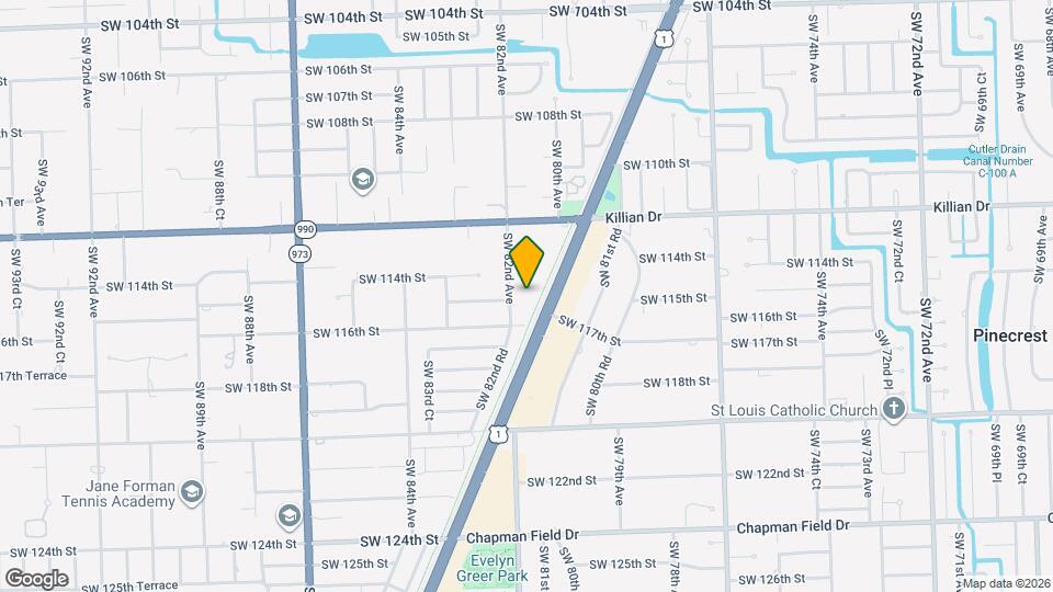 11455 SW 82nd Ave Mapa y Detalles de la Ubicación