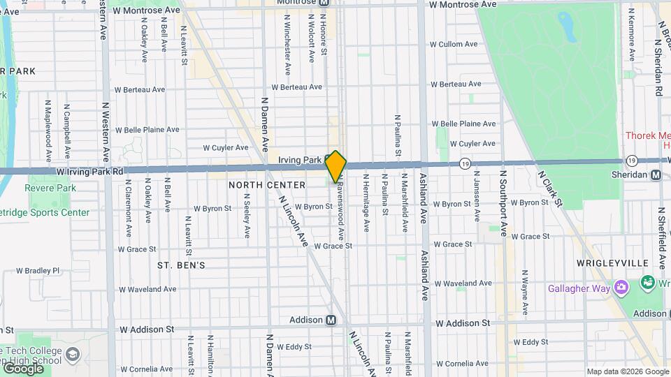 1801 W Larchmont Ave, Unit Unit 208 Map and Location Details