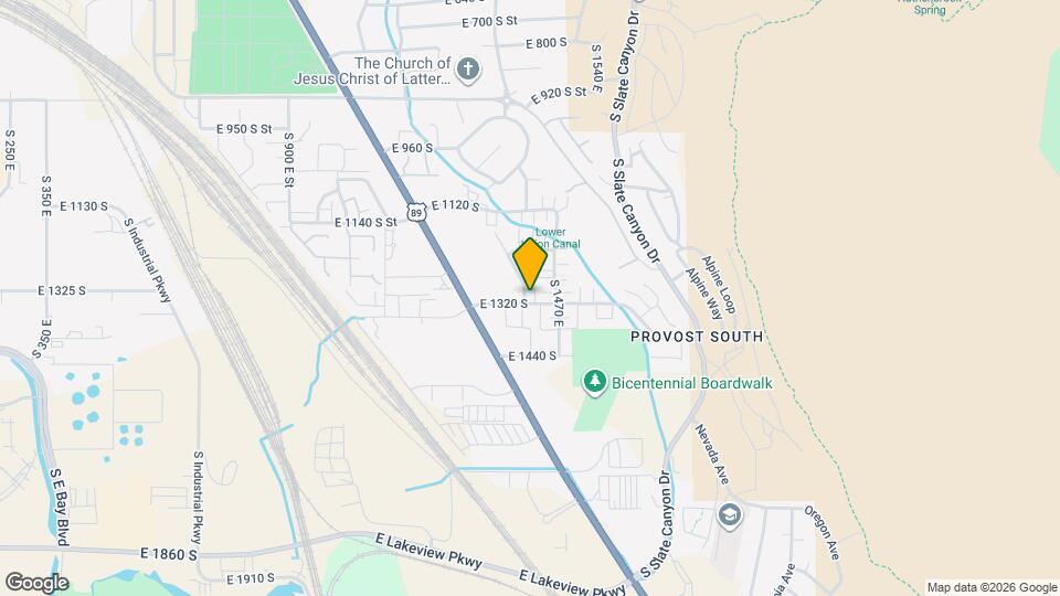 1315 S 1410 E Map and Location Details