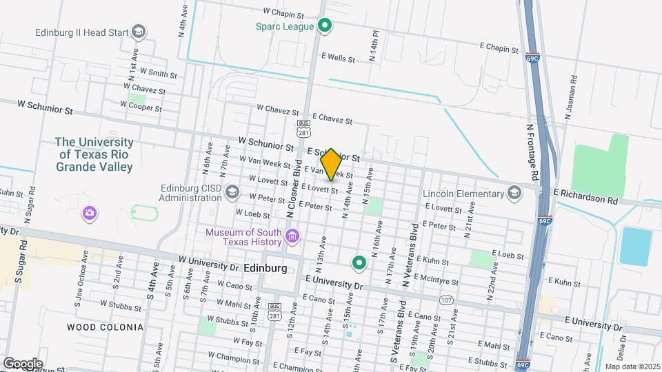 609 N Emerald Ave Map and Location Details