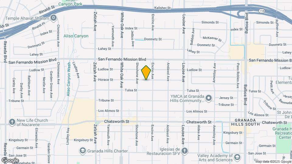 17526 Horace St, Unit Garage attached apartment Map and Location Details