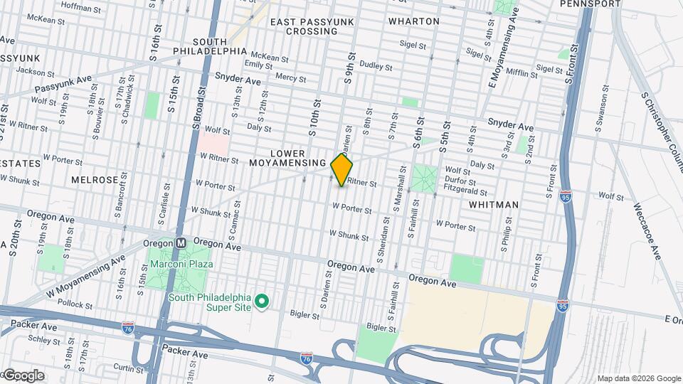 2425 S Darien St Map and Location Details