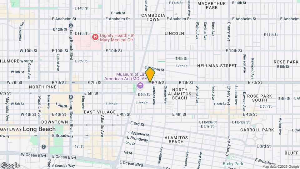 1078 E 7th St Map and Location Details