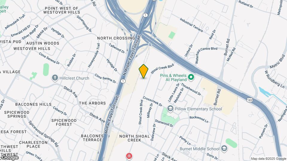8700 Shoal Creek Blvd Map and Location Details