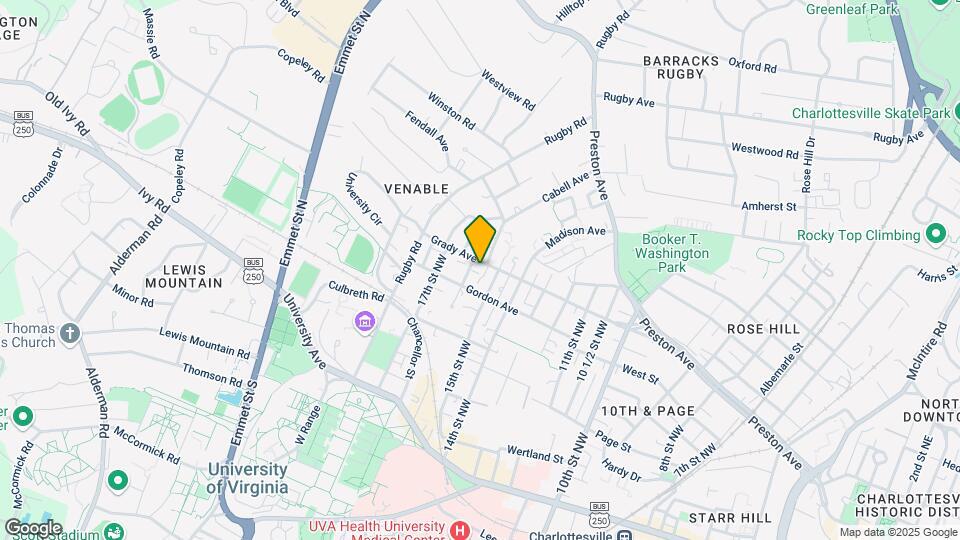 1508 Grady Ave Mapa y Detalles de la Ubicación