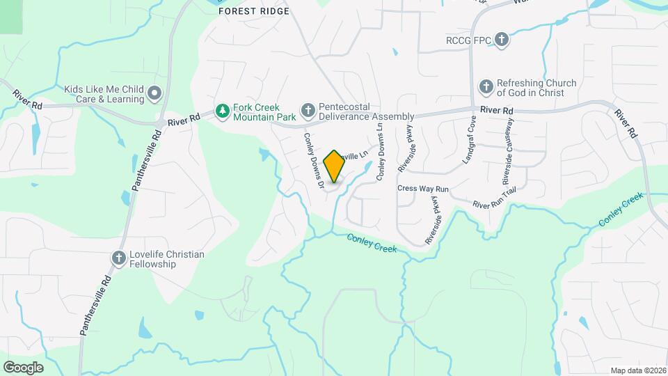 3833 Conley Downs Dr Mapa y Detalles de la Ubicación