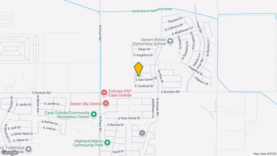 1634 E San Xavier Dr Map and Location Details