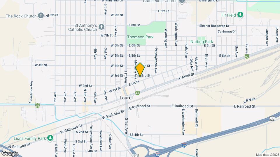 207 E 1st St Map and Location Details