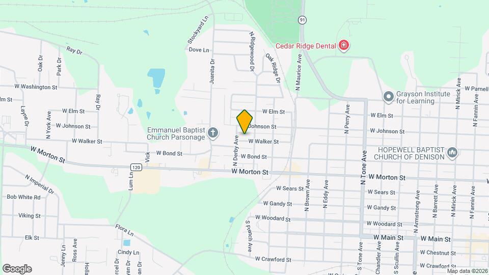 1721 W Walker St Map and Location Details