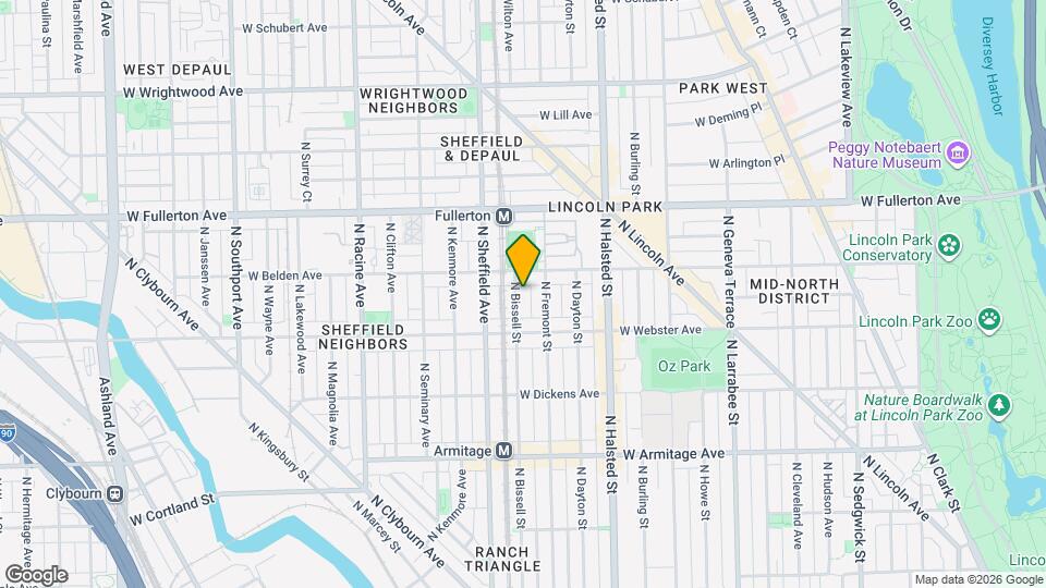 2241.5 N Bissell St, Unit 3W Map and Location Details