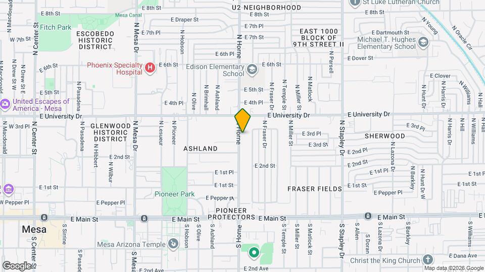 315 N Horne Map and Location Details