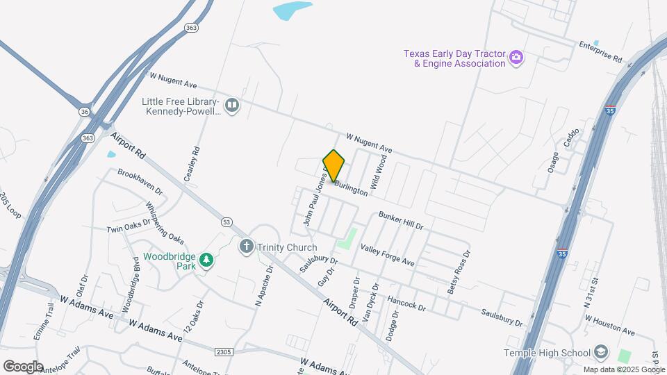 3107 Burlington Map and Location Details