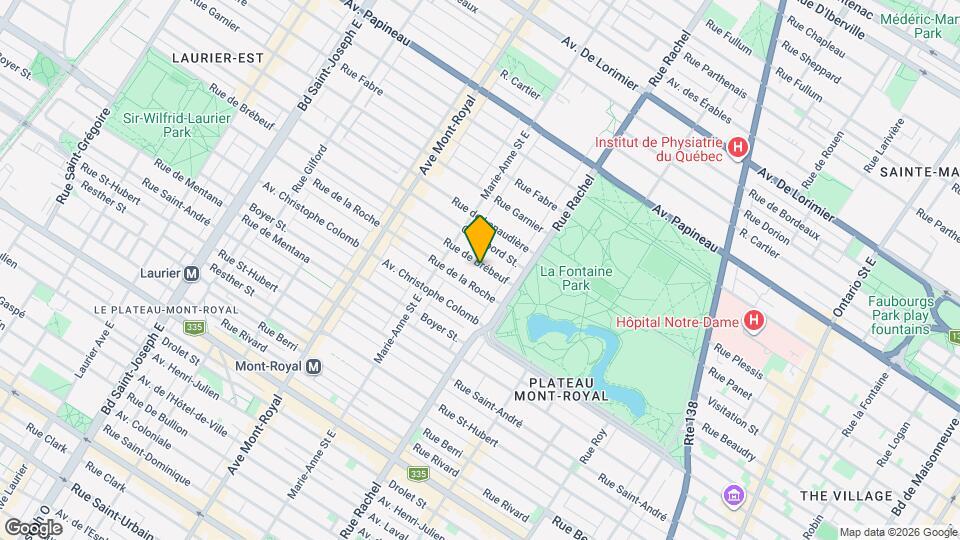 4268 De Brébeuf Rue Map and Location Details