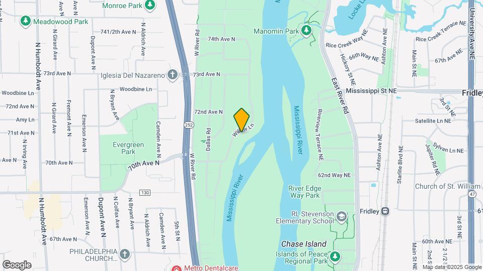 7036 Willow Ln Map and Location Details