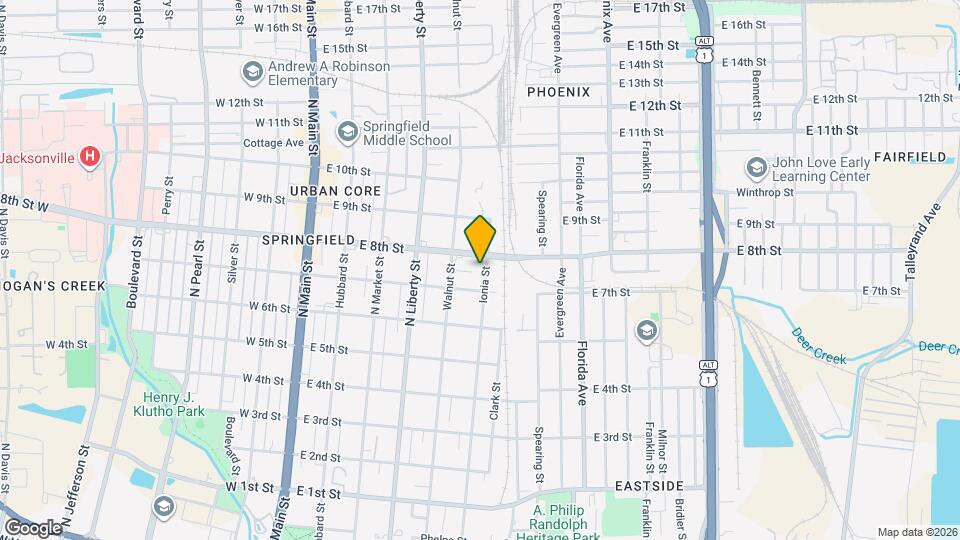 1736 Ionia St Map and Location Details