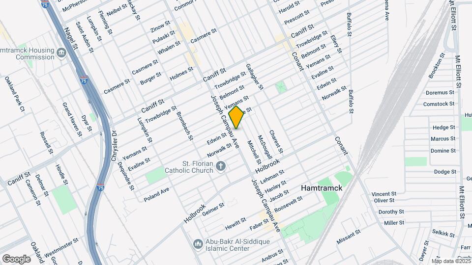 9638 Joseph Campau St, Unit 9638 2W Map and Location Details