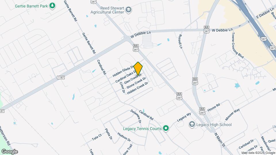 1113 Glen Creek Dr Map and Location Details