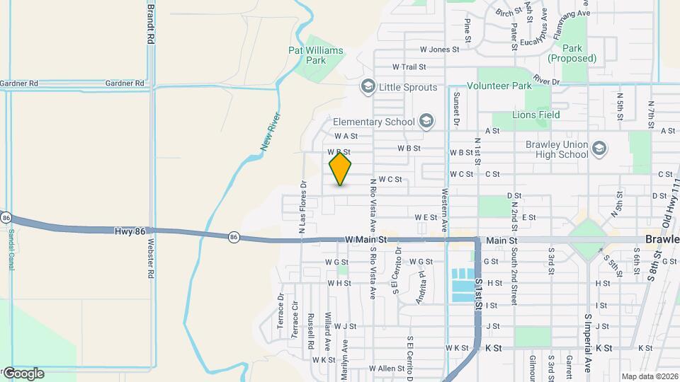 455 W D St Map and Location Details