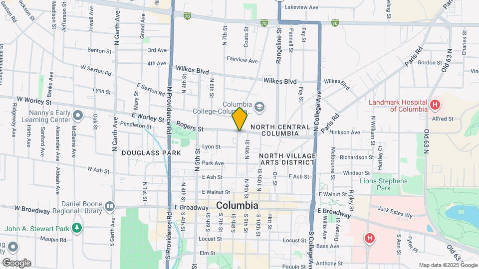 414 N 8th St Map and Location Details