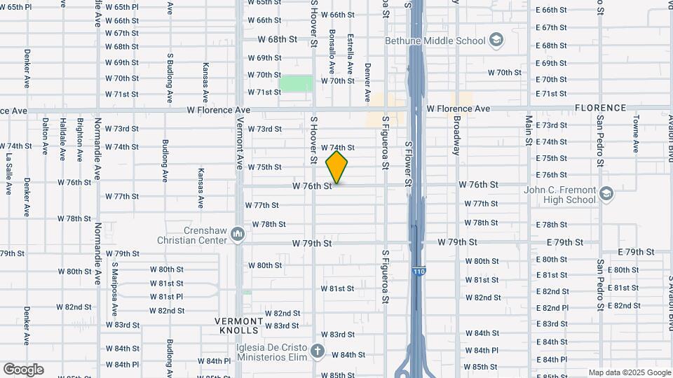 706 W 76th Map and Location Details