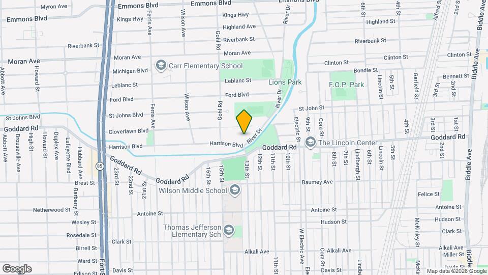 580 Harrison Blvd Map and Location Details