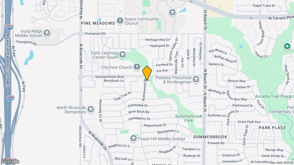 7924 Buttonwood Dr Map and Location Details
