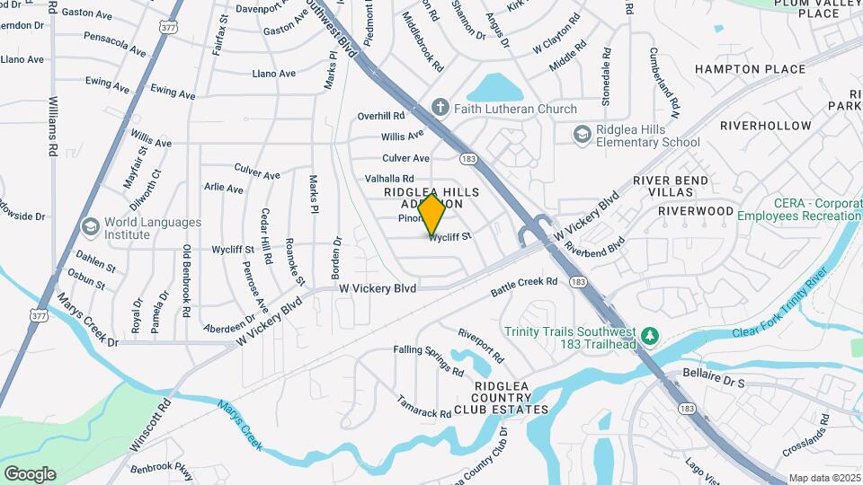 6925 Wycliff St Map and Location Details