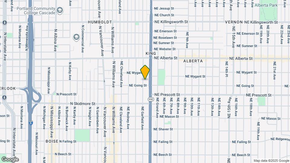 4622 NE Garfield Ave. Map and Location Details