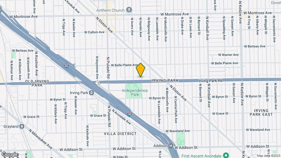 3800 W Irving Park Rd Map and Location Details