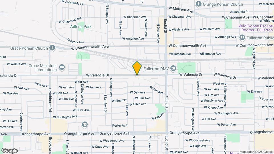 1218 W Valencia Dr Map and Location Details