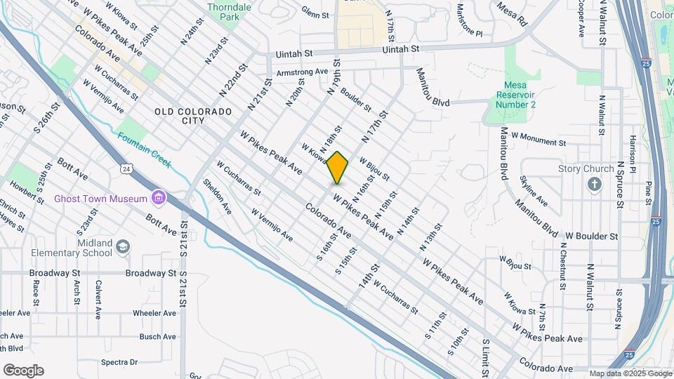 1628 W Pikes Peak Ave Map and Location Details